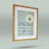 Afiche ilustrado con diseño artístico exclusivo de diente de león y frase inspiradora Decidir, no hay otra opción. Arte original creado por ilustrador colombiano, ideal para decorar espacios con mensajes motivadores. Disponible con envío a todo Colombia.